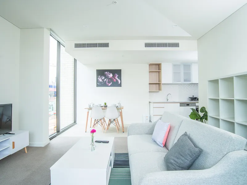 Furnished APT RENT FROM 6 MONTHS Perfectly located modern brand new one bedroom apartment with large lounge and private garden view balcony!!!  