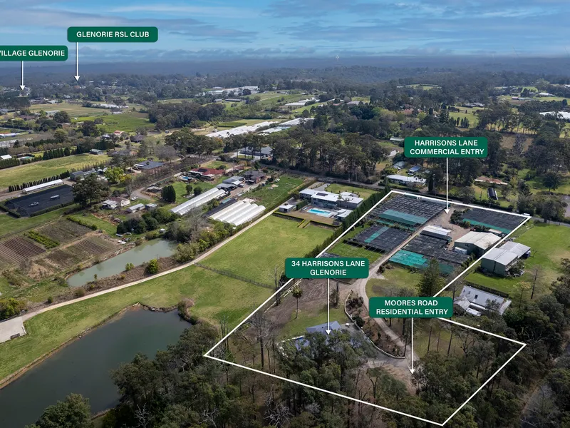 Blue ribbon Glenorie acreage with a business advantage