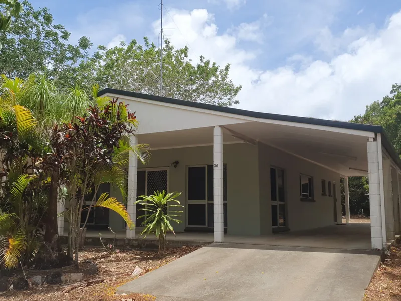 Solid home near town.