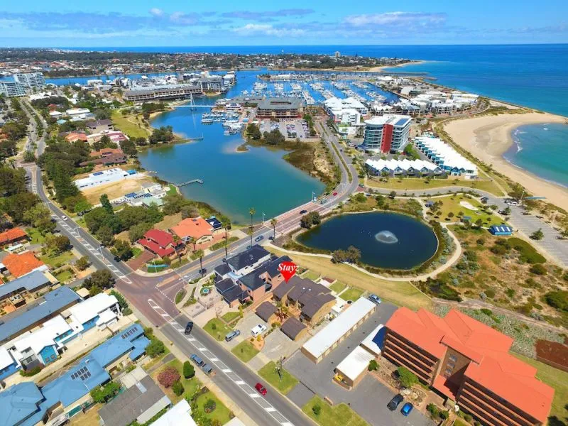 Great location with both marina and ocean views