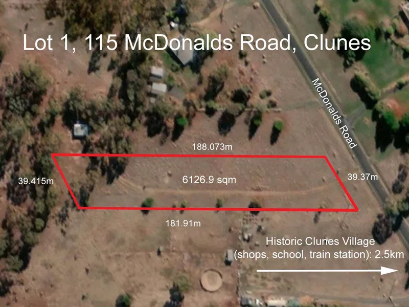 Approx 1.5 Acres Bank Ready! Power Tick! Water Tick! Save tens of thousands of dollars!