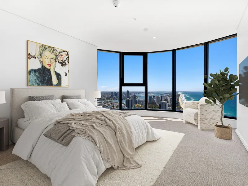 NORTH FACING APARTMENT WITH OCEAN & HINTERLAND VIEWS