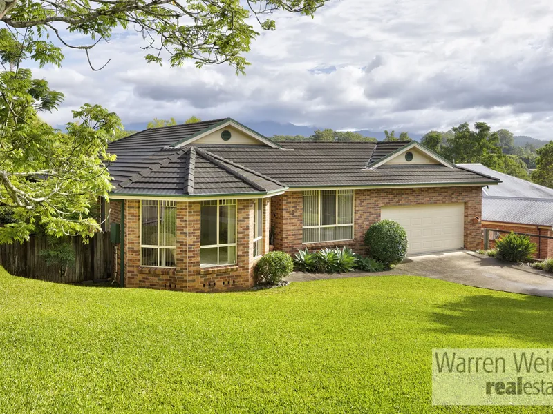 A light filled family home with mountain views