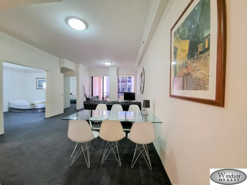 Fully Furnished Huge One Bedroom + 2nd Room + Balcony in Sydney CBD