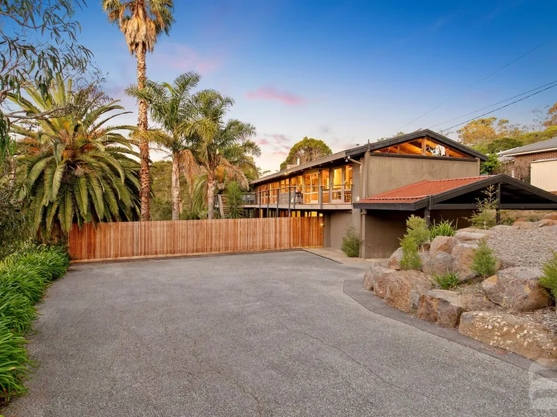 Woodland sanctuary with stunning views on over an acre of land