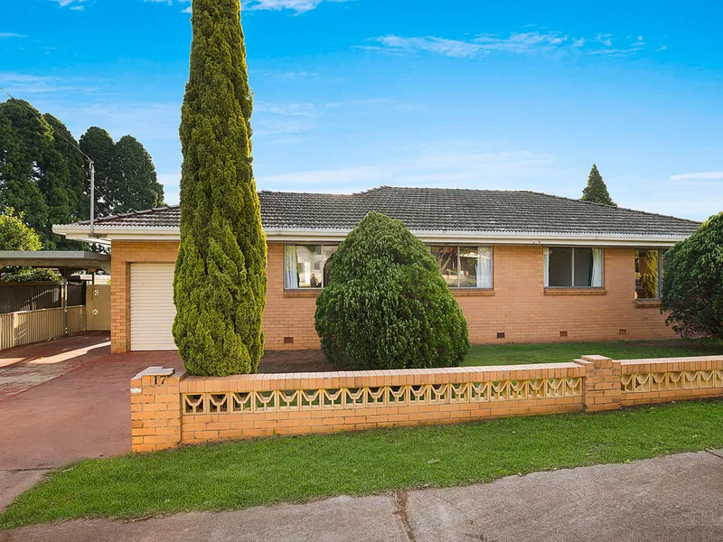 Solid brick home in a central position in East Toowoomba.