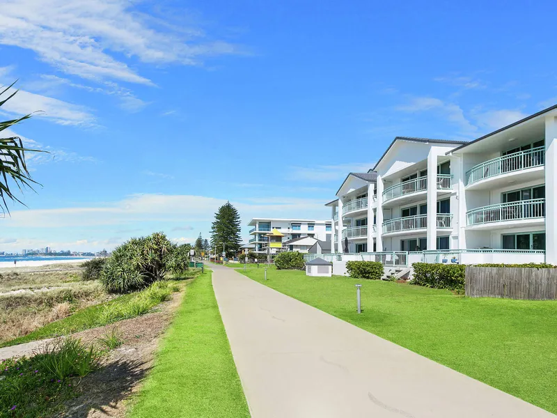 Absolute Beachfront at Bilinga. 2 Bedroom, 2 Bathroom 2 Cars. 