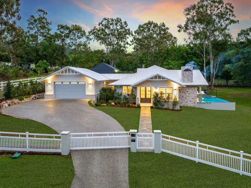 Picturesque Acreage Property with Two Modern Residences