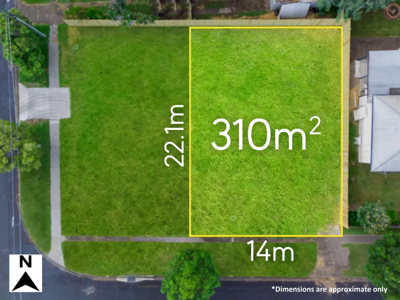 Desirable North - South Aspect| Highly Sought-After Position| Wide 14m Frontage