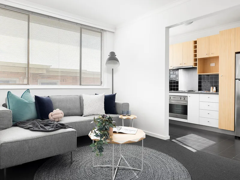 Modern top floor apartment in a boutique block