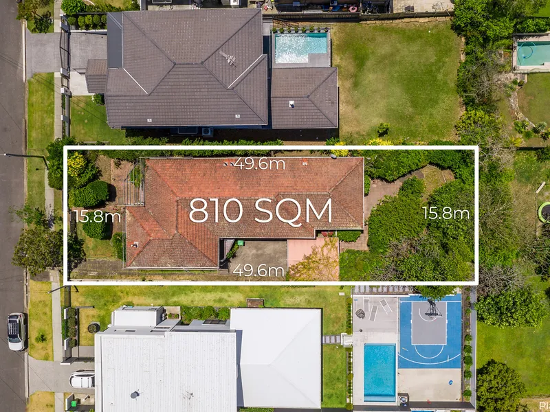 Exceptional building or renovating opportunity on 809sqm in Coorparoo’s best street