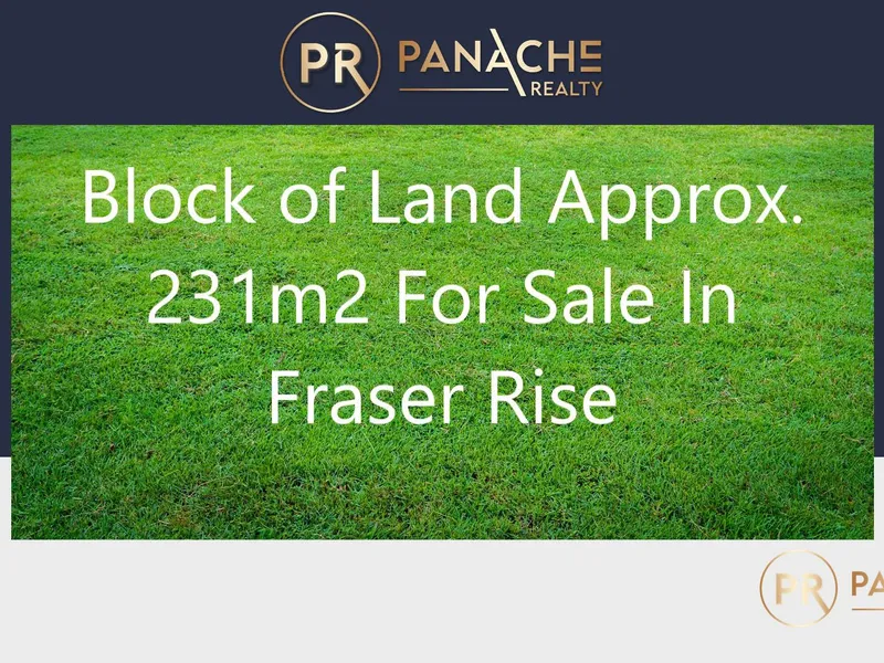 Block of Land for Sale in Fraser Rise - Perfect Location