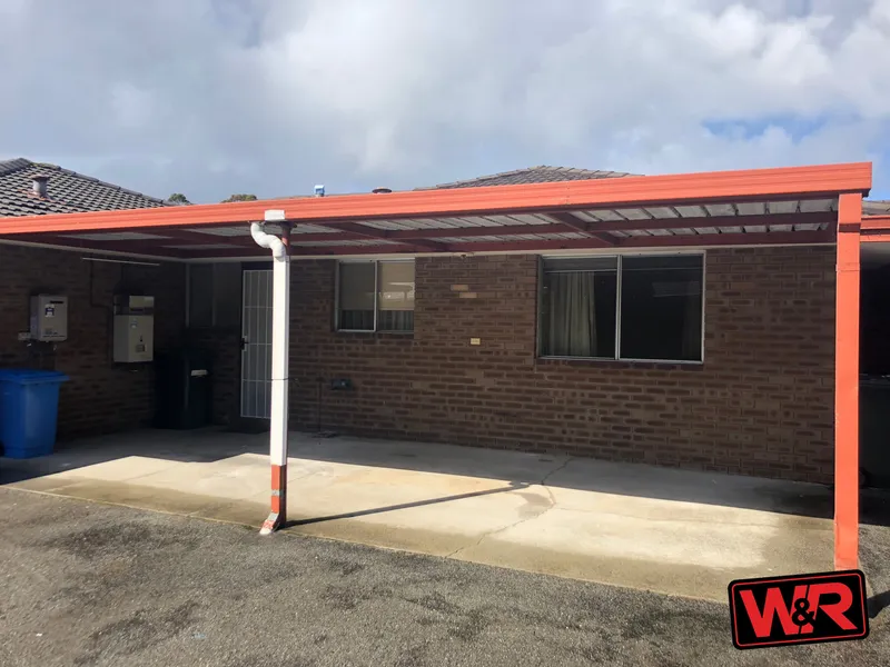 Two bedroom unit in a quiet complex