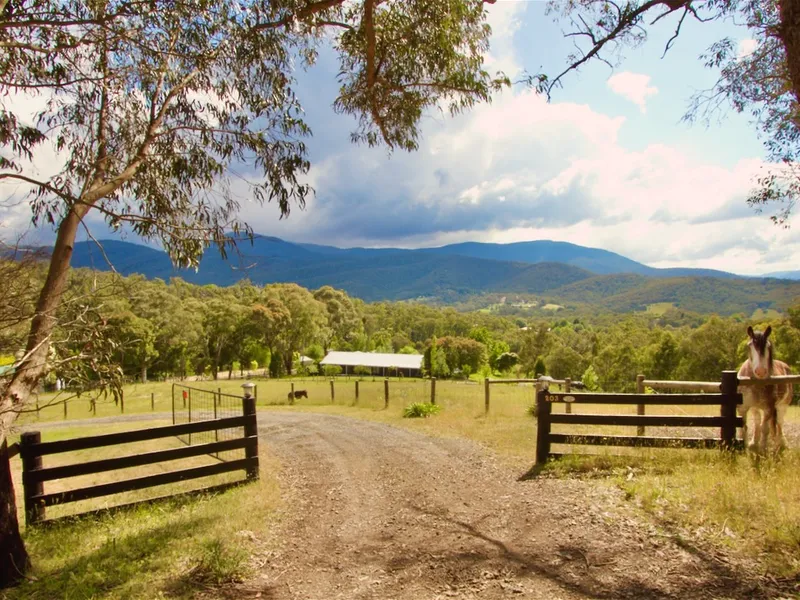 Tranquil 10-Acre Haven with Spectacular Yarra Valley Scenery