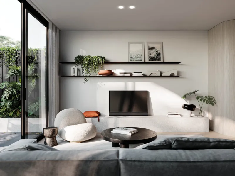 Secure Ground-floor 3 Bed, 2 Bath, 2 Car Spaces Apartment with North-West Aspect and Wrap-Around Terrace