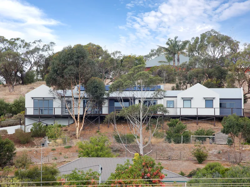 Architectually designed home with views of the Angaston Hills......