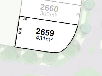Large corner 431m2 block in Harmony!
