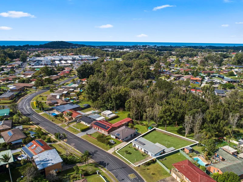 Tidy three bedroom home with great development opportunity.