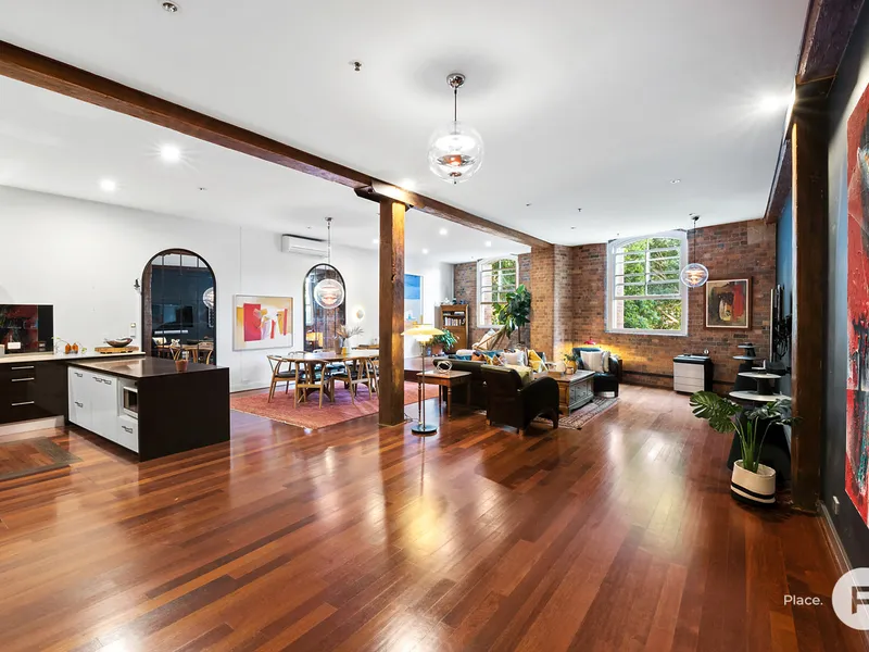 Spacious and character-filled apartment in iconic Woolstore Apartments complex