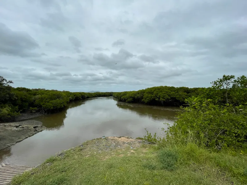 McCreadys Creek and boat ramp is just a short walk down the road