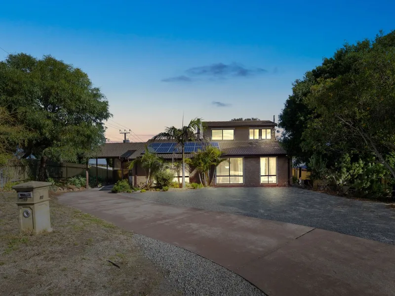 Large family home with rear access.