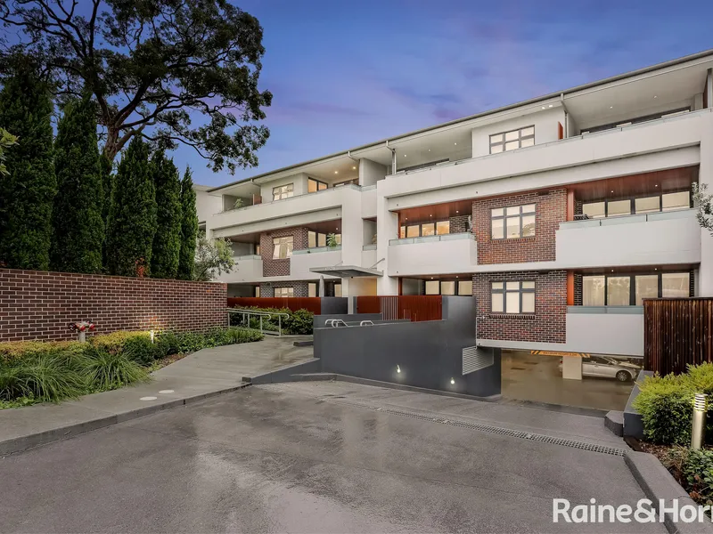 Modern apartment with large courtyard