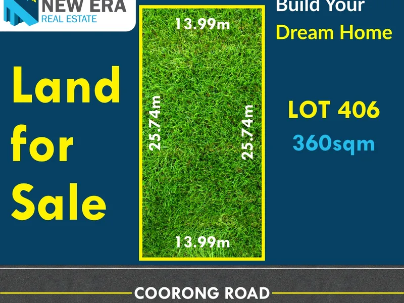 Exceptional opportunity to acquire highly sought-after land in a quality neighborhood