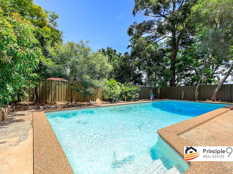 Beautiful family home with gorgeous swimming pool overlooking lush bush views