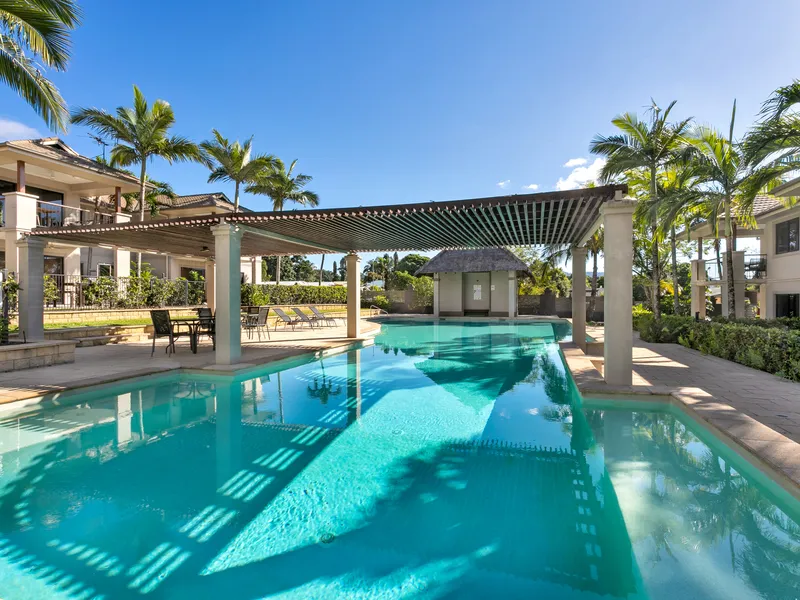 2 spacious bedrooms, 2 bathrooms, 1 individual lock up garage, large127m2 apartment, amazing resort style complex, private. Value at $325,000.