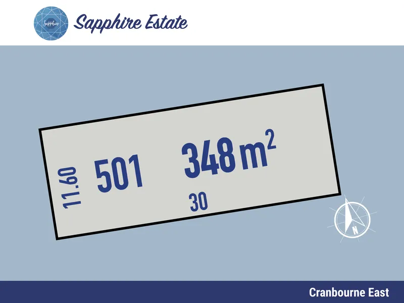 Land for Sale at Sapphire Estate. Build Your Dream Home in the Heart of Cranbourne East, Close to Casy Fields and Other Amenities