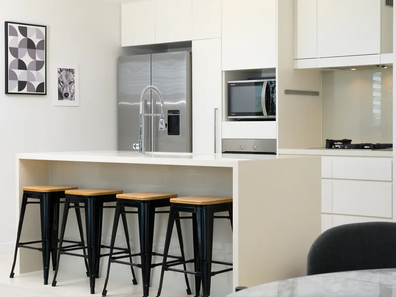 Modern apartment living right by the water, the perfect lifestyle blend