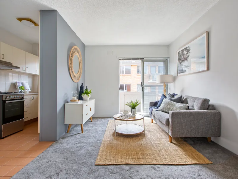 North east facing apartment with two balconies