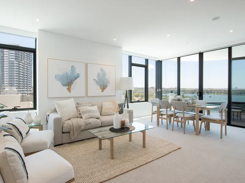 Inspect Now. Brande New, City Water View 3 Bedroom+ Study.