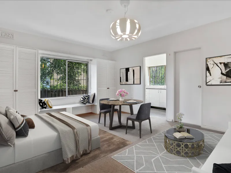 Updated Studio Apartment With Parking