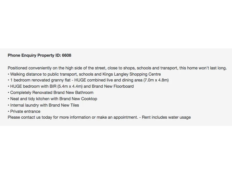 LARGE 1 Bedroom+ Study - Granny Flat