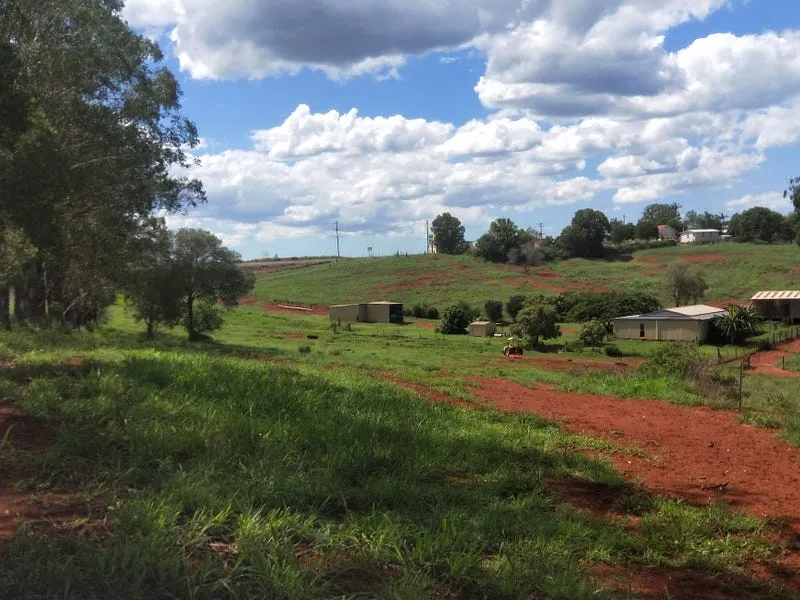 31 ACRES RICH RED SOIL, BORES & T0WN WATER, HOUSE SHEDS TROPICAL FRUIT.+ DA APPROVAL