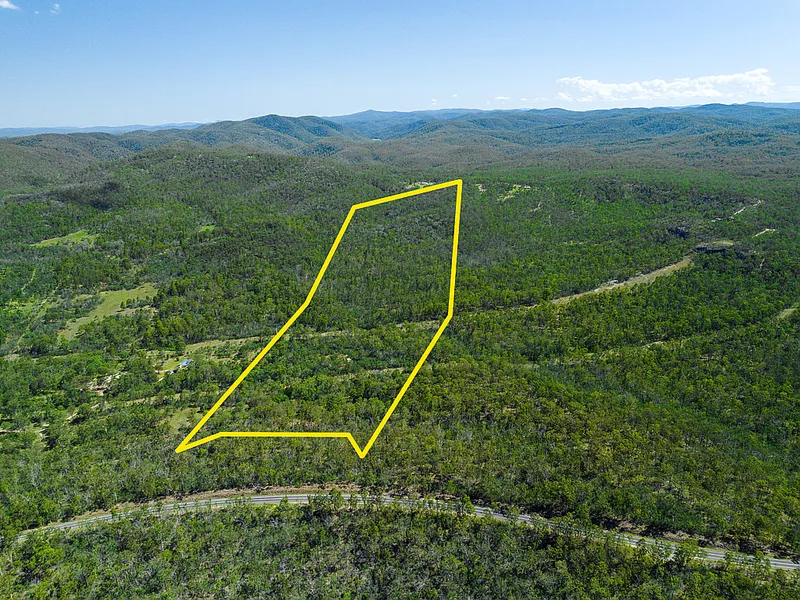 large bush block with shed