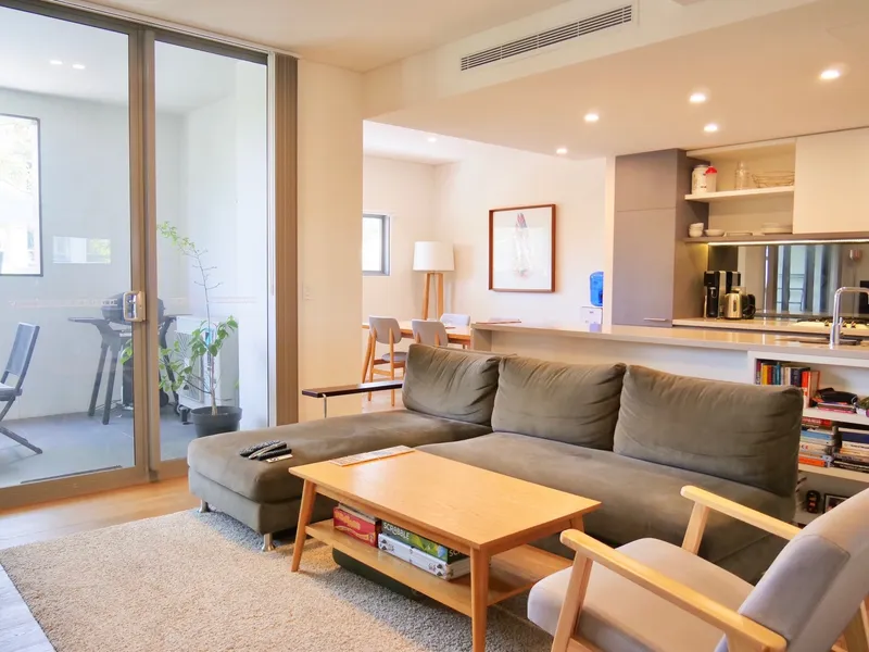 Luxury open plan apartment with security parking. Inspect this Saturday, please book your 1-1 inspection with Agent Kate Webster