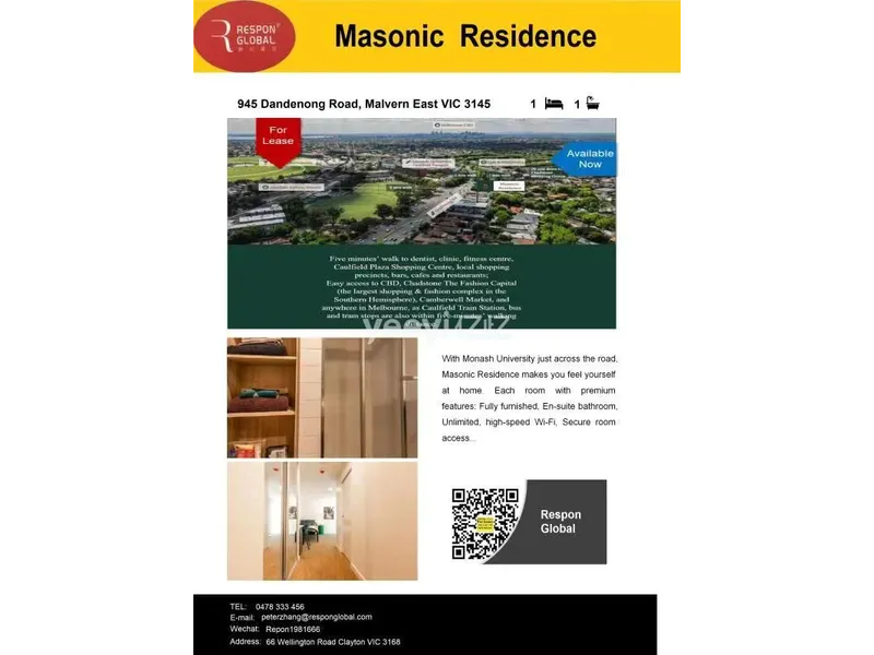 1 Bedroom 1 bathroom included bill and wifi and all fully furnished