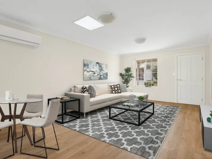 SECURE, PRIVATE, LOW MAINTENANCE RETIREMENT LIVING UNIT WITH AUTO ROLLER DOOR AND EASY TO MAINTAIN BACK YARD