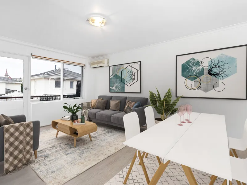 Freshly Painted Apartment With Split System