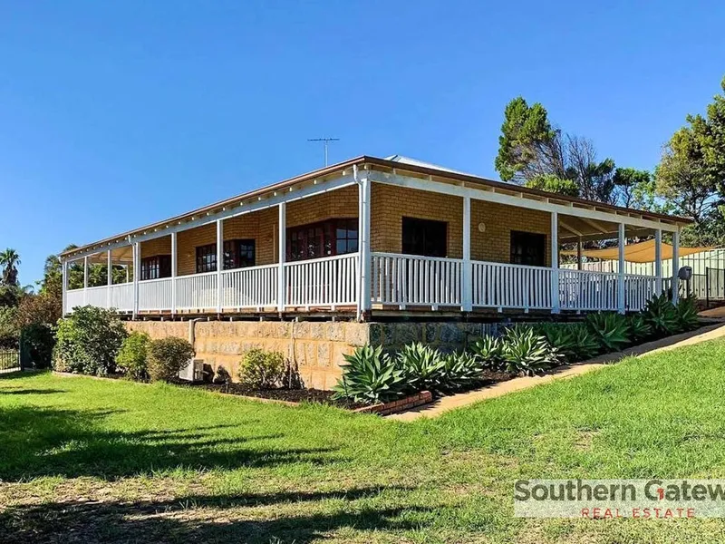 Stunning home is set on approx. 6 acres and fully fenced