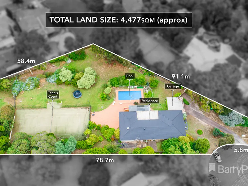 Resort acre living inside the Serpell Primary School catchment area.