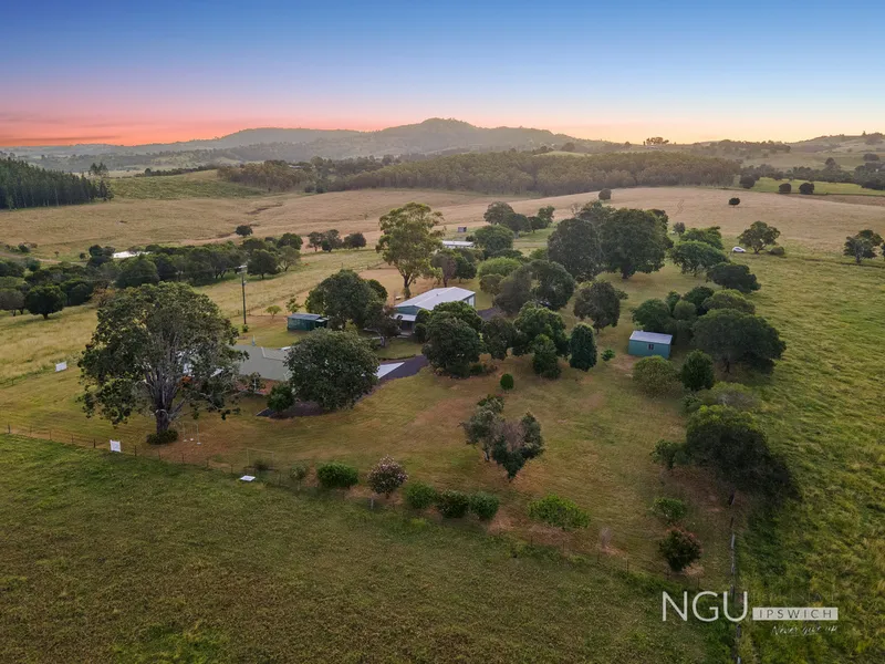 3 RENTABLE DWELLINGS ON A PRIME 41 ACRE BLOCK WITH DAMS AND RURAL WATER SUPPLY ONLY 50 MINUTES FROM BRISBANE'S CBD