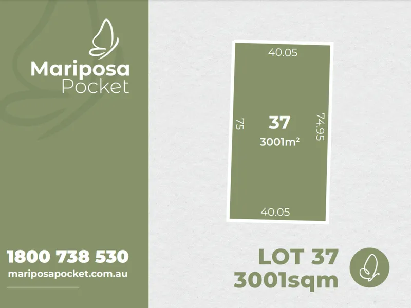 MARIPOSA POCKET PRESTEIGE ACREAGE LIFESTYLE BLOCKS