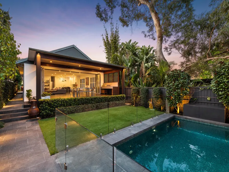 Modern family sanctuary with all-seasons entertaining