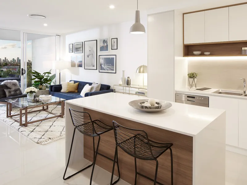 Under Construction, 3 Bedroom + Ensuite + 2 Car Park Apartment. Enjoy stunning city views from your over-sized balcony in the heart of Coorparoo!