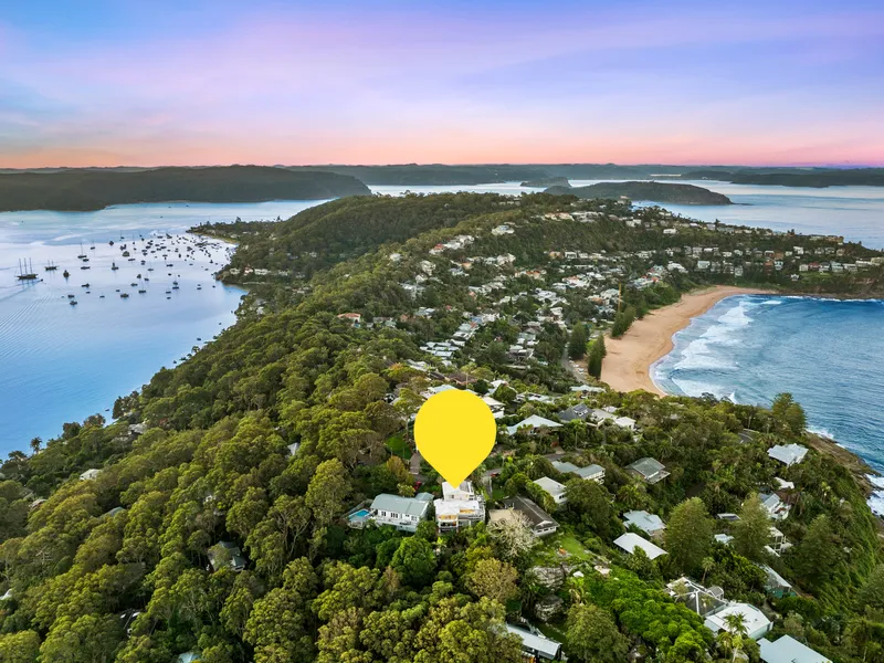 Expansive family residence in prestigious Whale Beach