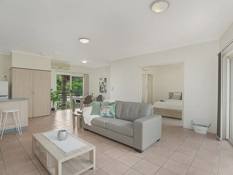 Fully Furnished, Air Conditioned Extra-Large 1 Bedroom Apartment with private balcony.