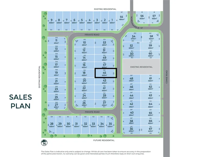 Proposed Lot 45, Park Lane Estate, 30-52 Cowie Road,